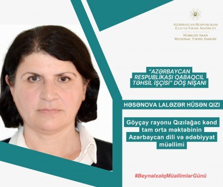 Beynəlxalq Müəllimlər Günü münasibətilə müvafiq təltiflərə layiq görülüblər