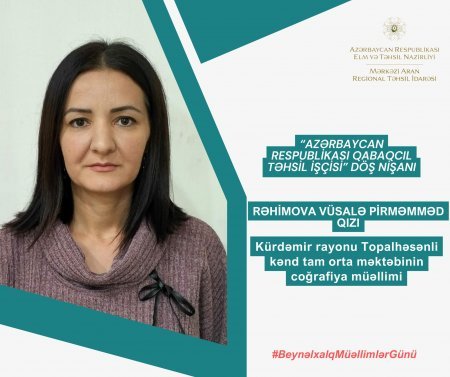 Beynəlxalq Müəllimlər Günü münasibətilə müvafiq təltiflərə layiq görülüblər