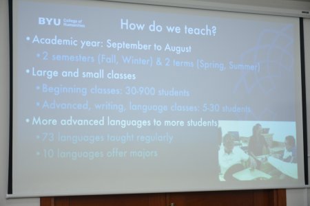 Briqham Yanq Universitetinin nümayəndə heyəti İlahiyyat İnstitutunda