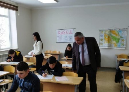IX sinif şagirdləri üçün sınaq imtahanı keçirilib