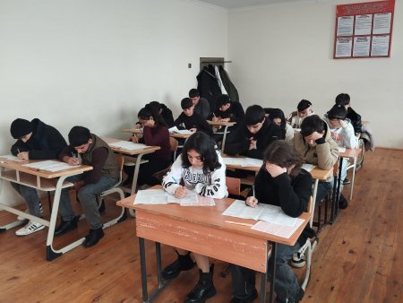 IX sinif şagirdləri üçün sınaq imtahanı keçirilib