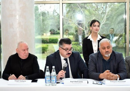 Bölgələrdəki teatr-tamaşa və konsert müəssisələrinin fəaliyyətinə həsr olunan müşavirə keçirilib