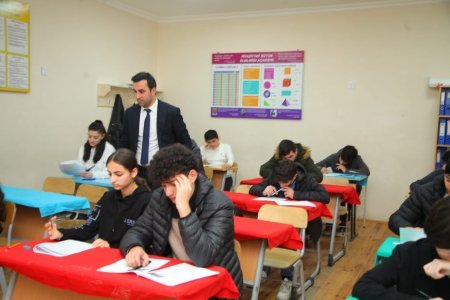 Fənn olimpiadalarının yarımfinal turuna hazırlıq məqsədilə sınaq imtahanları keçirilir