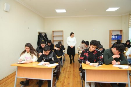 Fənn olimpiadalarının yarımfinal turuna hazırlıq məqsədilə sınaq imtahanları keçirilir