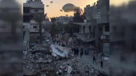 Qəzzaya havadan atılan humanitar yardım iki nəfərin ölümünə səbəb oldu - Yaralılar var