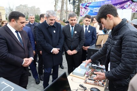 Göyçayda Novruz bayramı münasibətilə peşə təmayüllü siniflərin sərgisi təşkil olunub