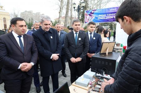 Göyçayda Novruz bayramı münasibətilə peşə təmayüllü siniflərin sərgisi təşkil olunub