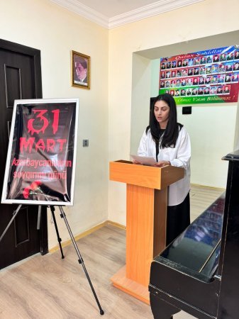 31 Mart - Azərbaycanlıların Soyqırımı Günü ilə əlaqədar tədbirlər keçirilib