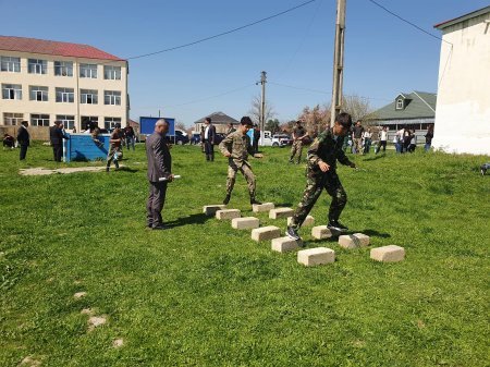 “Şahin” hərbi-idman oyununun rayon birinciliyi  keçirilib