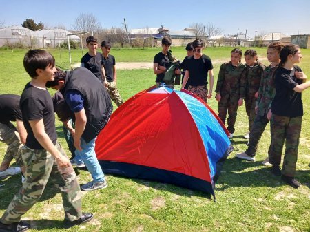 “Şahin” hərbi-idman oyununun rayon birinciliyi  keçirilib