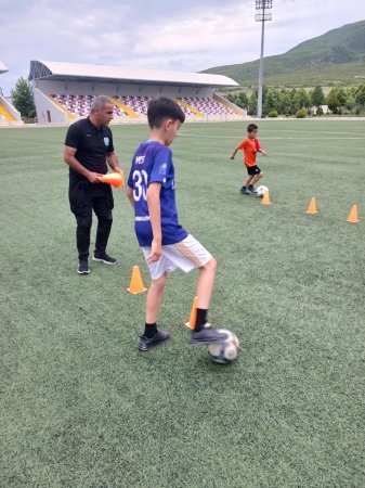 "İdman hamı üçün" layihəsi çərçivəsində futbol idman növü üzrə məşğələ təşkil olunmuşdur