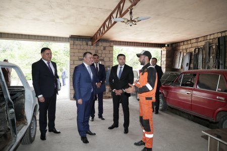 Gədəbəydə özünüməşğulluq proqramı çərçivəsində qurulmuş təsərrüfatlara baxış olub