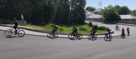 Şamaxı şəhərində veloyürüş təşkil etmişdir