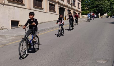 Şamaxı şəhərində veloyürüş təşkil etmişdir
