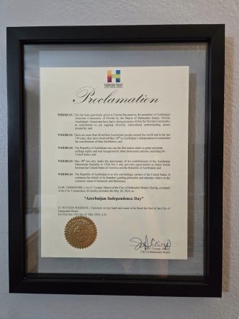 Floridada 28 May – Müstəqillik Gününə həsr olunmuş tədbir keçirilib