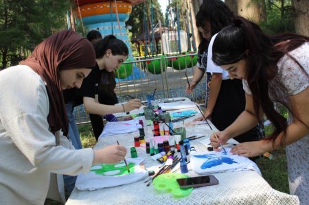 Ağdaş şəhər Heydər Parkında masterklass təşkil olunub