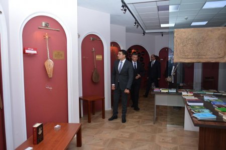 Mədəniyyət naziri Gədəbəydə müəssisələrə baxış keçirib