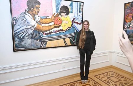 Leyla Əliyeva və Arzu Əliyeva Milli İncəsənət Muzeyində təşkil olunan sərgiləri ziyarət ediblər 