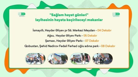 Səyyar "Sağlam həyat" günləri layihəsi Dağlıq Şirvan regionunda keçiriləcək