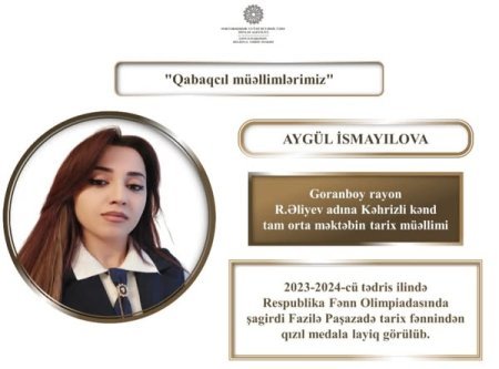 "Qabaqcıl müəllimlərimiz" rubrikasına start verilir