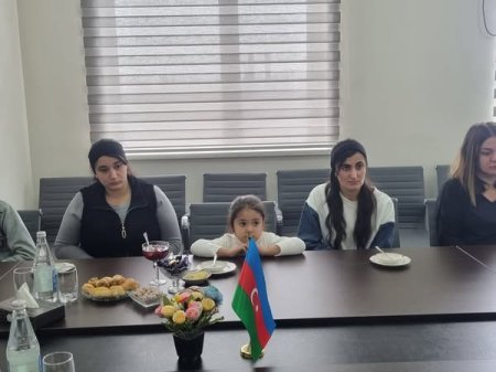 Şəkidə şəhid övladları ilə görüş keçirilib
