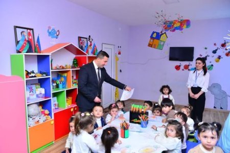 Şəmkir şəhəri 3 nömrəli körpələr evi-uşaq bağçasında görüş keçirilib