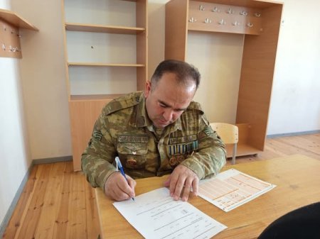 Gənclərin çağırışaqədərki hazırlığı rəhbəri vəzifəsinə işə qəbul üzrə müsabiqənin test imtahanı mərhələsi keçirilib