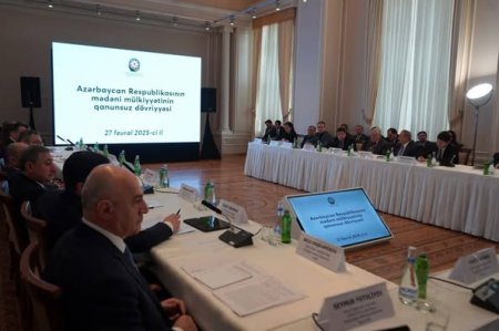 Mədəni mülkiyyətin qanunsuz dövriyyəsinə həsr olunmuş dəyirmi masa keçirilib