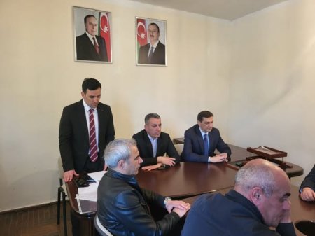  "Gənclərin çağırışaqədərki hazırlığı" fənnini tədris edən hərbi müəllimlərilə görüş keçirildi