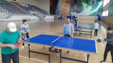 "İdman hamı üçün" layihəsi çərçivəsində stolüstü tennis üzrə nümunəvi çıxışlar təşkil olunub