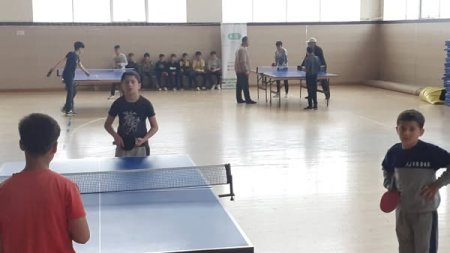 "İdman hamı üçün" layihəsi çərçivəsində stolüstü tennis üzrə nümunəvi çıxışlar təşkil olunub