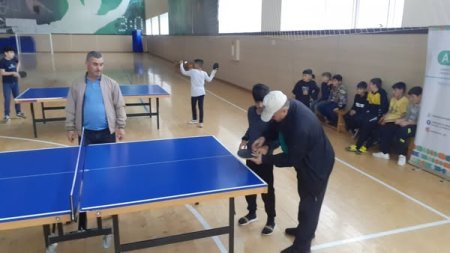 "İdman hamı üçün" layihəsi çərçivəsində stolüstü tennis üzrə nümunəvi çıxışlar təşkil olunub