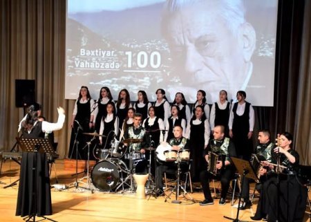 Bəxtiyar Vahabzadənin 100 illik yubileyinə həsr olunmuş konsert keçirilib
