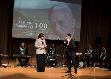 Bəxtiyar Vahabzadənin 100 illik yubileyinə həsr olunmuş konsert keçirilib