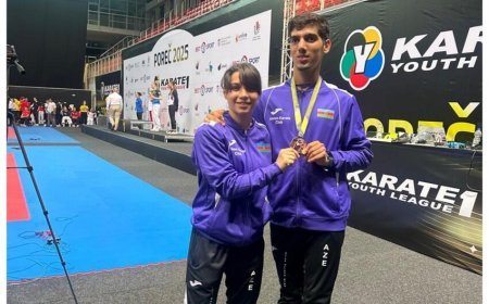 Karateçilərimiz Xorvatiyada bürünc medallar qazanıblar