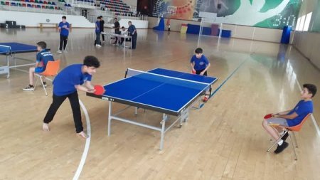 “26 İyun-Azərbaycan Respublikasının Silahlı Qüvvələri Günü” münasibətilə yeniyetmələr arasında stolüstü tennis üzrə rayon turniri keçirilib