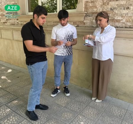 “26 İyun- Narkomaniya və Narkobiznesə qarşı Beynəlxalq Mübarizə Günü” ilə əlaqədar yeniyetmə və gənclərə maarifləndirici bukletlər paylanılıb