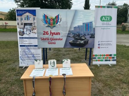 "26 İyun - Silahlı Qüvvələr Günü" münasibətilə gənclər arasında güllə atıcılığı üzrə İsmayıllı rayon turniri keçirildi