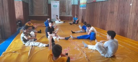 "İdman hamı üçün" layihəsi çərçivəsində cüdo idman növü üzrə məşqçi - müəllim Bəhlul Əliosmanovun rəhbərliyi altında ustad dərsi keçirildi