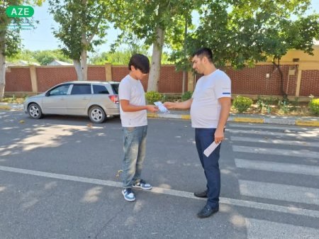 “26 İyun- Narkomaniya və Narkobiznesə qarşı Beynəlxalq Mübarizə Günü” ilə əlaqədar yeniyetmə və gənclərə maarifləndirici bukletlər paylanılıb