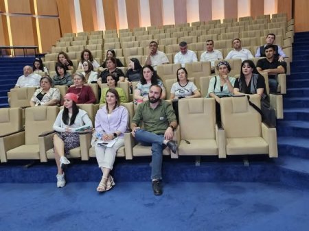 23-24 iyun 2025-ci il tarixlərdə Şəki şəhərində "Yaradıcı Müzakirələr" layihəsi çərçivəsində Şəki şəhər Heydər Əliyev Mərkəzində təlimlər keçirilib