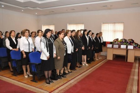 5 oktyabr - Beynəlxalq Müəllimlər Günü münasibətilə təhsil işçiləri ilə görüşlər keçirilib