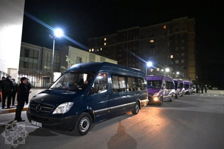 Xankəndi şəhərinə ilk köç karvanı yola salındı