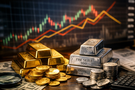 Qızıl və gümüş qiymətləri kəskin şəkildə endi - Bu səbəbdən