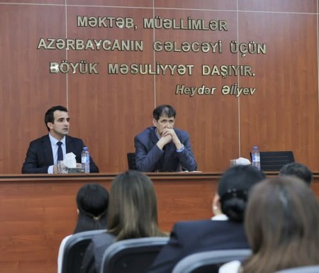 Respublika Fənn Olimpiadalarının finalçıları ilə görüş keçirilib