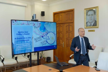 Vatikanın “Bambino Gesu” pediatrik xəstəxanasının nümayəndə heyəti Azərbaycan Tibb Universitetində olub