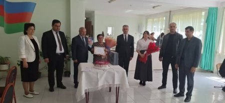 Heydərova Akifə Sabir qızının çalışmanın son yaş həddi 65 yubiley yaşının tamam olması münasibətilə tədbir keçirildi