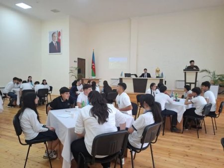 “Şəhərsalma və Memarlıq İli”nə həsr olunmuş intellektual məktəb çempionatının Qarabağ Regional Təhsil İdarəsi üzrə zona mərhələsi keçirilib