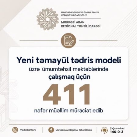 Yeni təmayül tədris modelinə doğru növbəti mərhələ də tamamlandı!